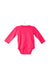 A Pink Long Sleeve Bodysuits from CIGOGNE Bébé in size 6-12M for girl. (Back View)