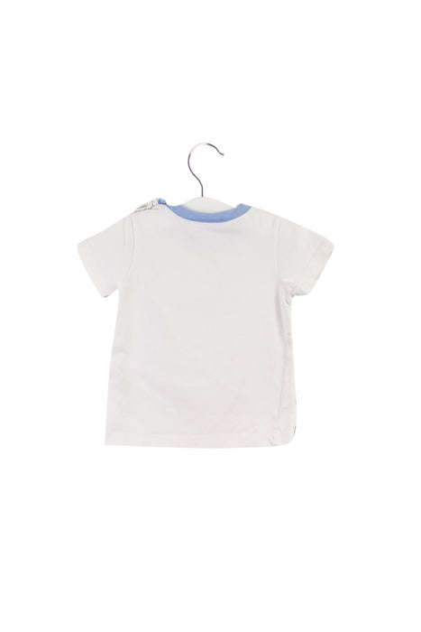 A White Short Sleeve T Shirts from Jacadi in size 6-12M for boy. (Back View)