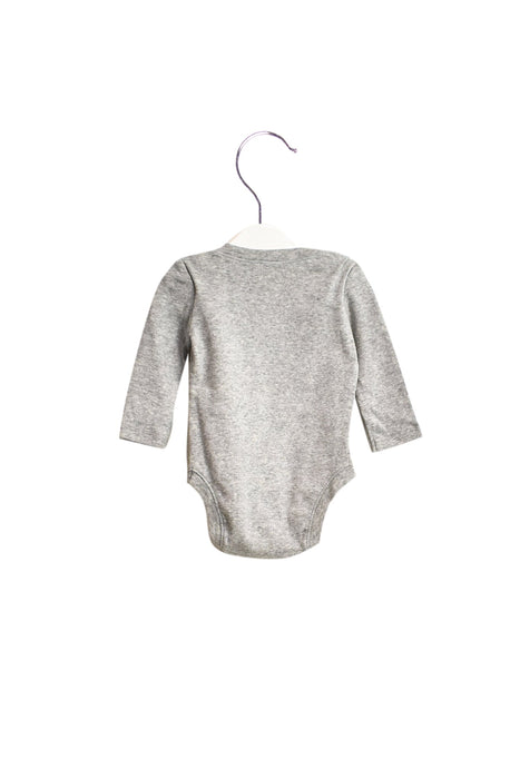 A Grey Long Sleeve Bodysuits from Diesel in size 0-3M for boy. (Back View)