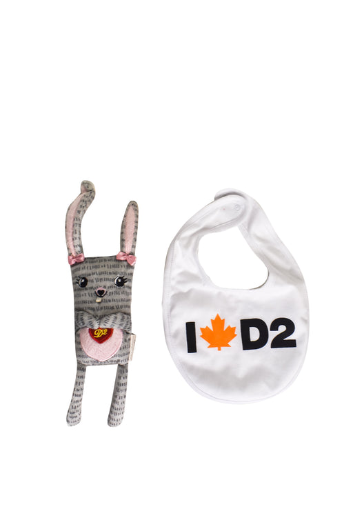 10036896 DSquared2 Baby~Toy and Bibs Set O/S at Retykle