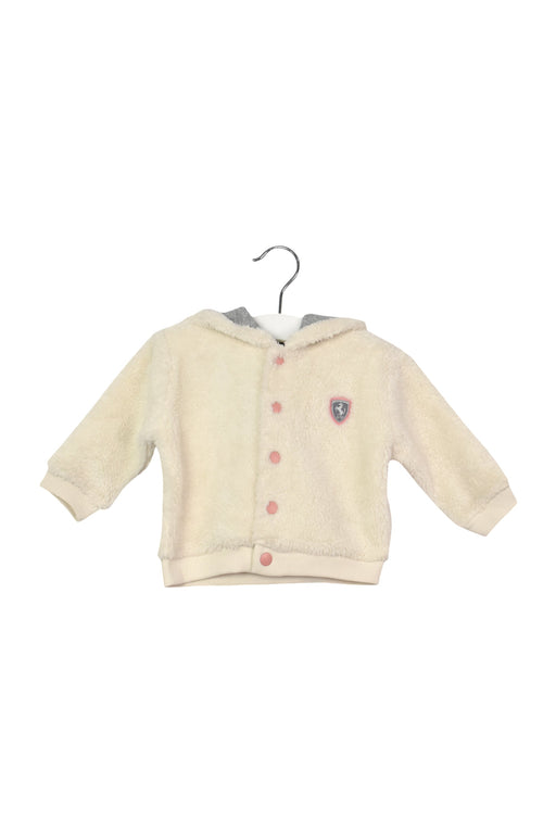 A White Lightweight Jackets from Ferrari in size 3-6M for girl. (Front View)