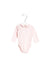 A Pink Long Sleeve Bodysuits from Cyrillus in size 3-6M for girl. (Front View)