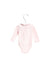 A Pink Long Sleeve Bodysuits from Cyrillus in size 3-6M for girl. (Back View)