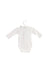A White Long Sleeve Bodysuits from Bout'Chou in size 0-3M for girl. (Back View)