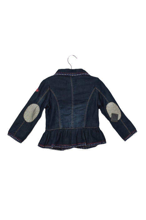 A Blue Lightweight Jackets from Catimini in size 12-18M for girl. (Back View)