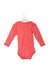 A Pink Long Sleeve Bodysuits from Petit Bateau in size 4T for girl. (Back View)