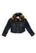 A Navy Lightweight Jackets from Ralph Lauren in size 6-12M for girl. (Front View)