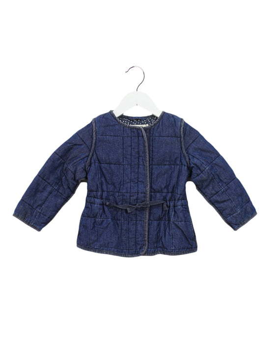 A Navy Lightweight Jackets from Stella McCartney in size 4T for girl. (Front View)