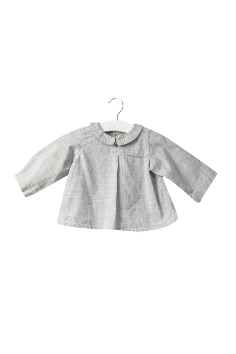 Grey Bonpoint Long Sleeve Top 12M at Retykle