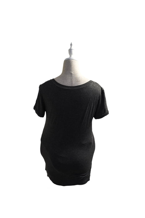 A Grey Short Sleeve T Shirts from Mayarya in size XS for maternity. (Back View)