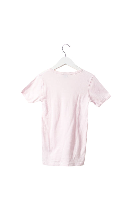 A Pink Short Sleeve T Shirts from Petit Bateau in size 12Y for girl. (Back View)