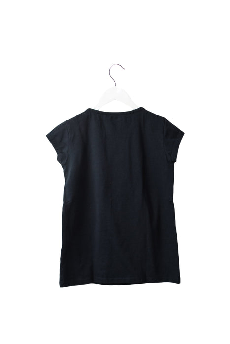 A Black Short Sleeve T Shirts from IKKS in size 10Y for girl. (Back View)