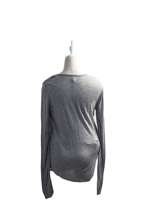 Grey Seraphine Maternity Long Sleeve Top S (US4) at Retykle