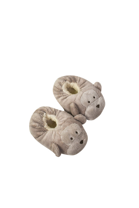 Grey The Little White Company Slippers 0 - 6M at Retykle