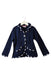 A Navy Lightweight Jackets from Hanna Andersson in size 2T for girl. (Front View)