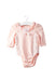 A Pink Long Sleeve Bodysuits from Nicholas & Bears in size 0-3M for girl. (Front View)