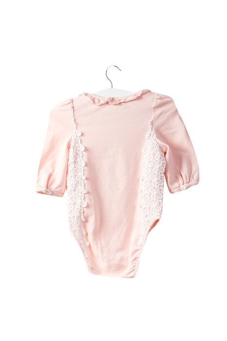 A Pink Long Sleeve Bodysuits from Nicholas & Bears in size 0-3M for girl. (Back View)