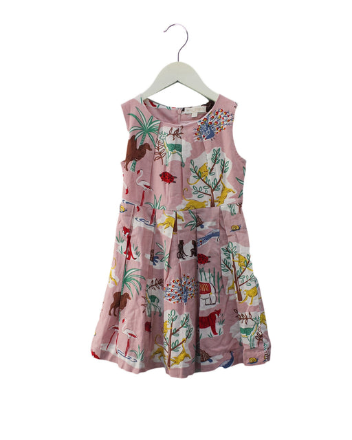 A Pink Sleeveless Dresses from Boden in size 4T for girl. (Front View)