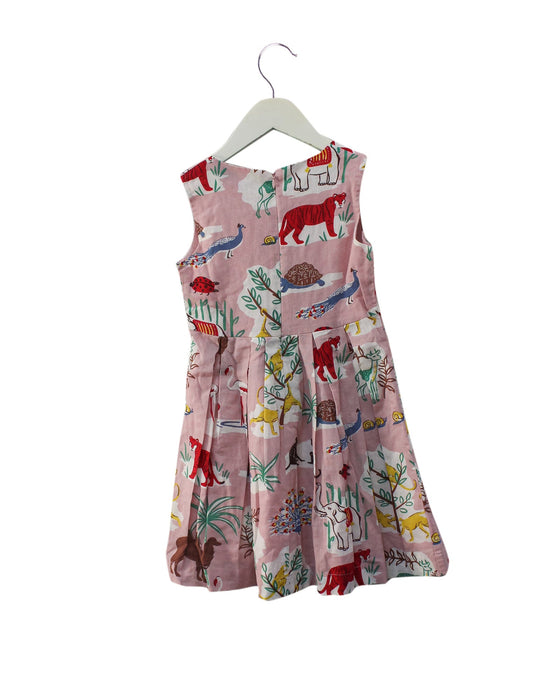 A Pink Sleeveless Dresses from Boden in size 4T for girl. (Back View)
