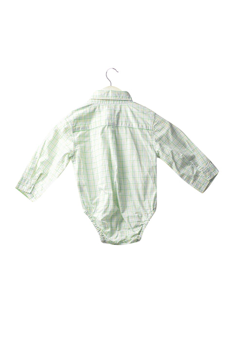 A Green Long Sleeve Bodysuits from Janie & Jack in size 6-12M for girl. (Back View)