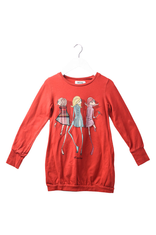 Red Moschino Long Sleeve Top 4T at Retykle