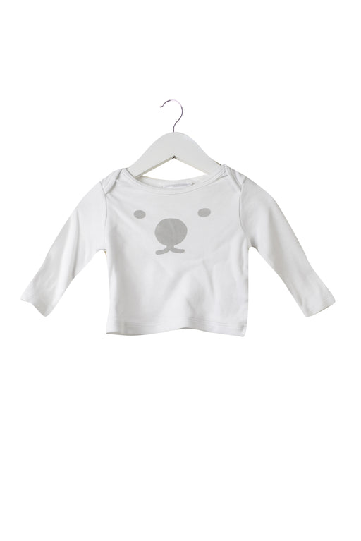 White The Little White Company Long Sleeve Top 0-3M at Retykle