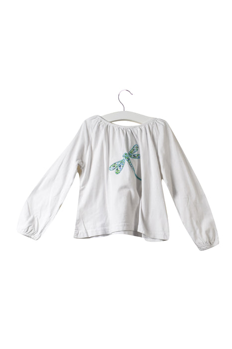 White Little Mercerie Long Sleeve Top 4T at Retykle