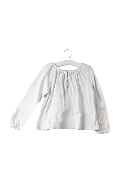 White Little Mercerie Long Sleeve Top 4T at Retykle