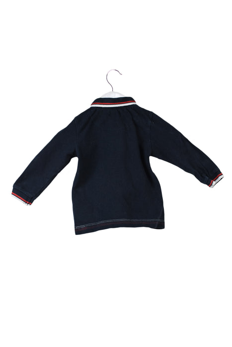 Navy IKKS Long Sleeve Polo 6M at Retykle
