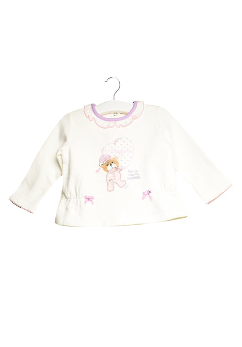 White Chicco Long Sleeve Top 9M at Retykle