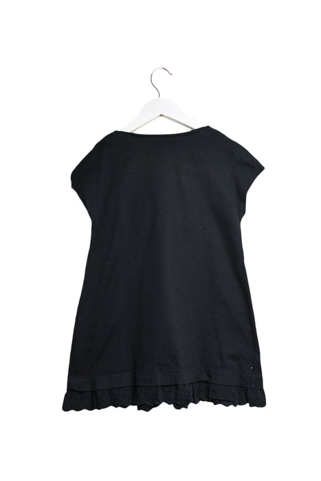 Black Comme Ca Ism Short Sleeve Dress 5T (120cm) at Retykle