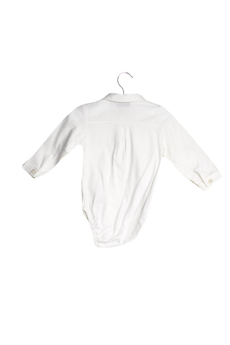 A White Long Sleeve Bodysuits from Mayoral in size 0-3M for boy. (Back View)