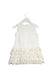 White Monnalisa Sleeveless Dress 18M at Retykle