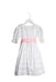 White Elfie London Three Quarter Sleeve Dress 2T at Retykle