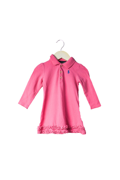 Pink Ralph Lauren Long Sleeve Dress 12M at Retykle