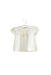 A White Short Sleeve T Shirts from Knot in size 0-3M for girl. (Front View)