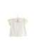 A White Short Sleeve T Shirts from Knot in size 0-3M for girl. (Back View)