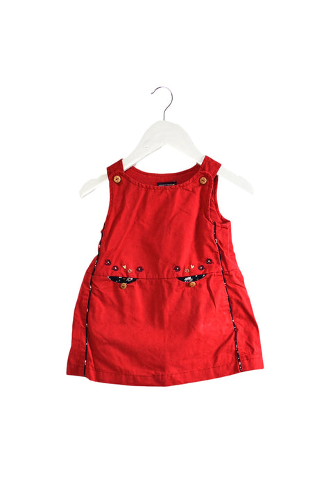 A Red Sleeveless Dresses from Sergent Major in size 6-12M for girl. (Front View)