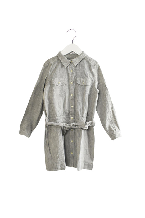 Grey Bonpoint Long Sleeve Dress 8Y at Retykle