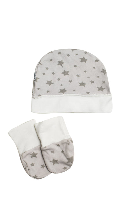 Grey Cambrass Jumpsuit, Beanie, and Mittens Set 1M (56cm) at Retykle