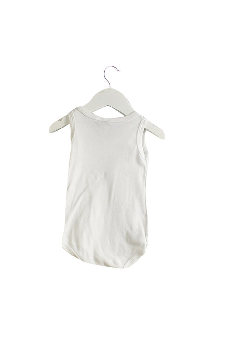 A White Sleeveless Bodysuits from Petit Bateau in size 0-3M for neutral. (Back View)