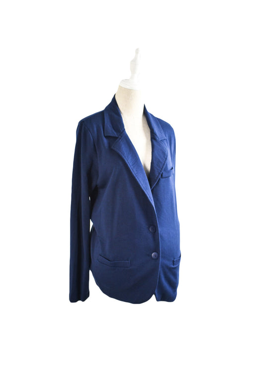 A Navy Lightweight Jackets from Tart Maternity in size L for maternity. (Front View)