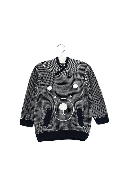 Navy Seed Knit Sweater 6-12M at Retykle