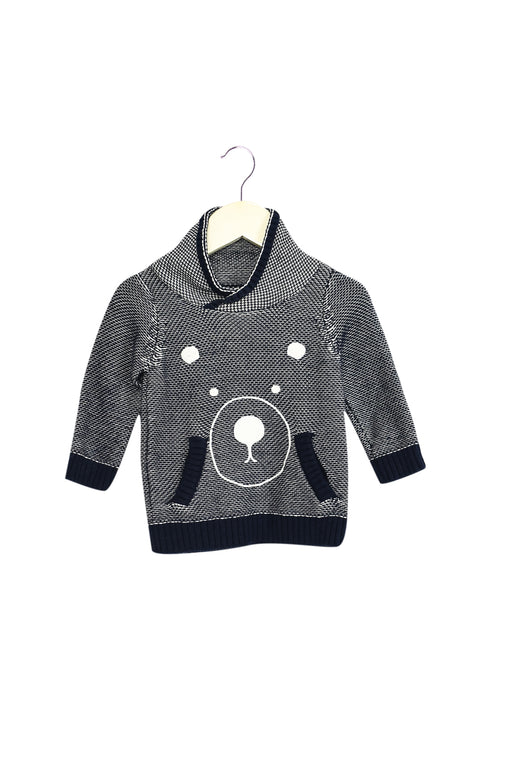 Navy Seed Knit Sweater 0-3M at Retykle