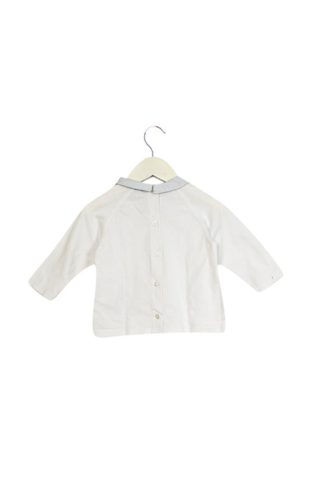 White Cyrillus Long Sleeve Top 9M at Retykle