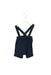 Navy Jacadi Overall Shorts 6M at Retykle