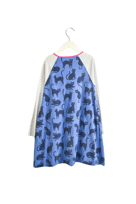 A Blue Long Sleeve Dresses from Boden in size 7Y for girl. (Back View)