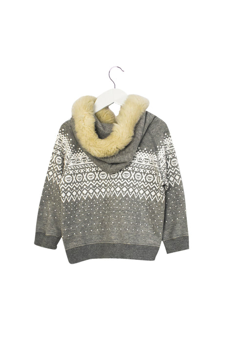 Grey BAPE KIDS Fur Trim Sweatshirt 2T (100cm) at Retykle