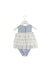 A Blue Sleeveless Bodysuits from Nicholas & Bears in size 6-12M for girl. (Back View)