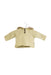 A White Buttoned Sweatshirts from Oeuf in size 6-12M for girl. (Front View)